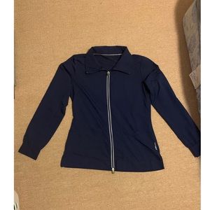 Small Navy Blue Healing Hands Scrub Jacket